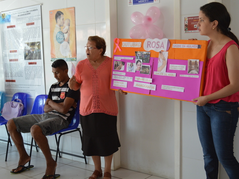 UBS realiza palestra alusiva ao Outubro Rosa no bairro Poty Velho