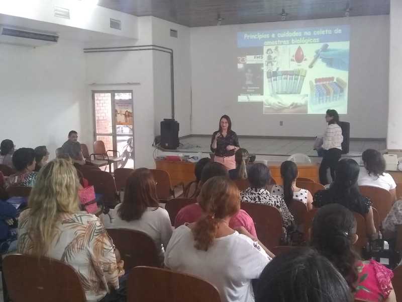 A Fundação Municipal de Saúde (FMS) de Teresina, através do Centro de Diagnóstico Dr. Raul Bacellar, trabalha para aprimorar o serviço de coleta de sangue para exames na rede de saúde de Teresina. Para isso, os profissionais da área passam por uma atualização, que acontece a partir de hoje (09) até o dia 11 abril pela manhã, no auditório da FMS. 