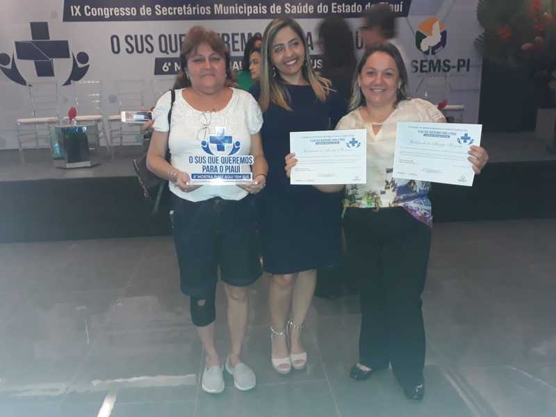 Equipes da FMS são premiadas em Congresso de Secretários Municipais de Saúde do Piauí