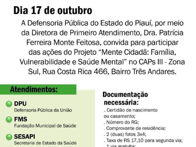 CAPS Sul recebe Projeto Mente Cidadã