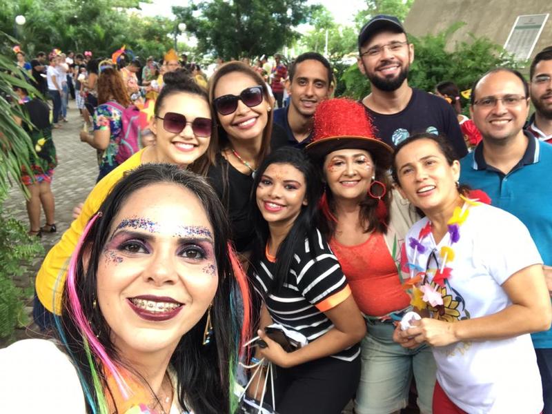 A programação da festa contou com participação dos Reis e Rainhas do carnaval de Teresina, banda carnavalesca e carro de som