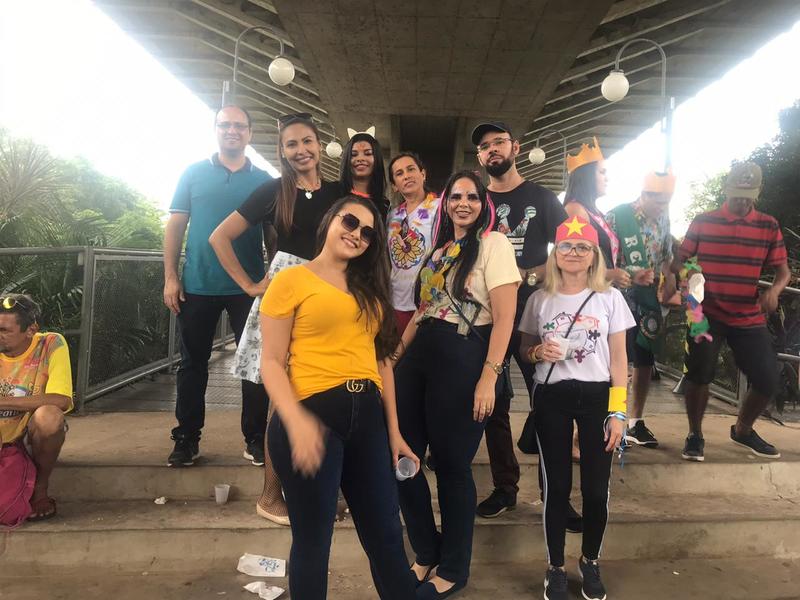 A programação da festa contou com participação dos Reis e Rainhas do carnaval de Teresina, banda carnavalesca e carro de som