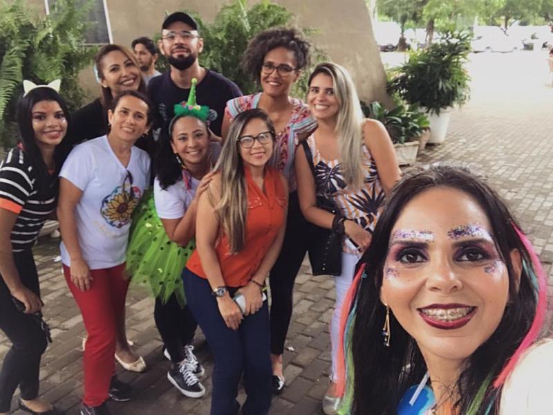 A programação da festa contou com participação dos Reis e Rainhas do carnaval de Teresina, banda carnavalesca e carro de som