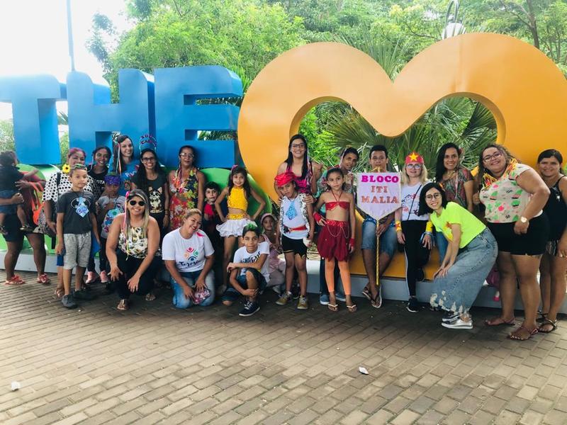 A programação da festa contou com participação dos Reis e Rainhas do carnaval de Teresina, banda carnavalesca e carro de som