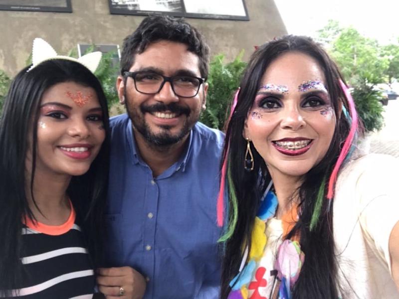 A programação da festa contou com participação dos Reis e Rainhas do carnaval de Teresina, banda carnavalesca e carro de som