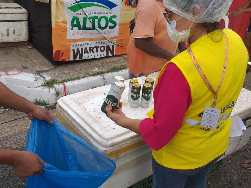 Foram fiscalizadas pela Vigilância Sanitária de Teresina as 230 barracas cadastradas