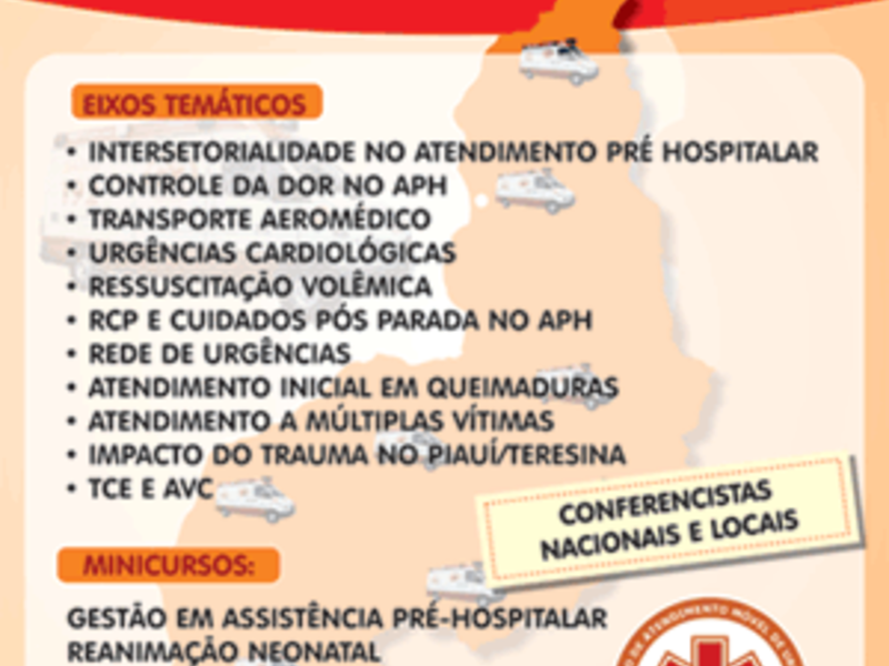 SAMU realiza I Encontro de Assistência pré-hospitalar do Piauí