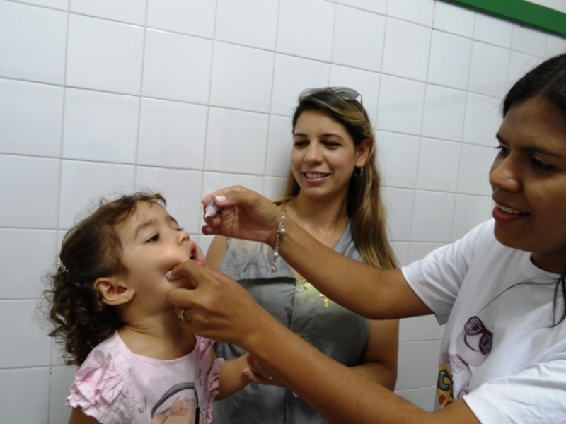 Zona Norte já vacinou 7.618 crianças contra a paralisia infantil