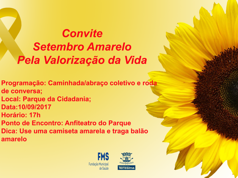 FMS faz evento alusivo ao Setembro Amarelo, no Parque da Cidadania