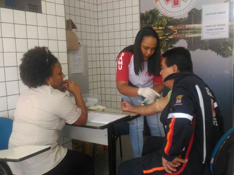 Servidores do SAMU passam por exames de Hepatite B e outras doenças