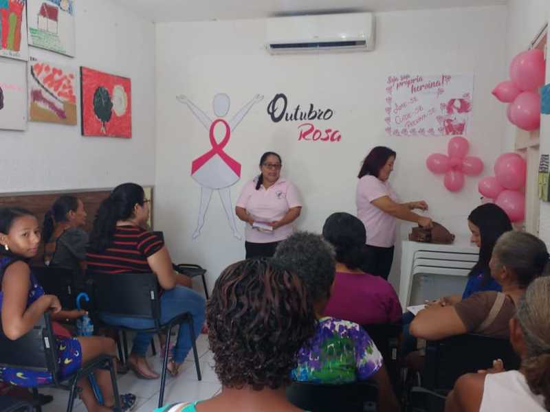 CAPS Norte mobiliza familiares de pacientes em prol do Outubro Rosa