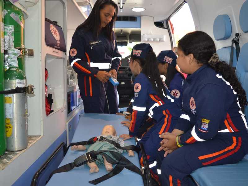 SAMU tem espaço para criança aprender sobre primeiros socorros em Teresina