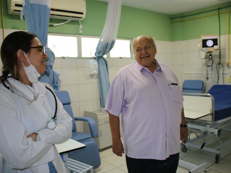 Presidente da Fundação Municipal de Saúde faz visita aos hospitais do Grande Dirceu