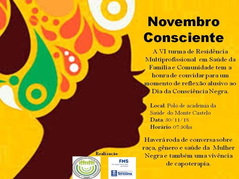 Polo de Academia da Saúde realiza atividade alusiva ao Dia da Consciência Negra
