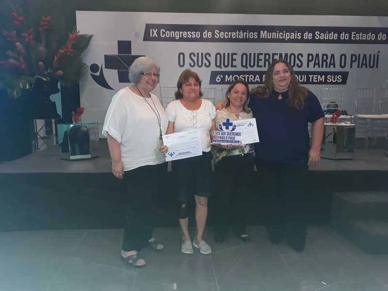 Equipes da FMS são premiadas em Congresso de Secretários Municipais de Saúde do Piauí