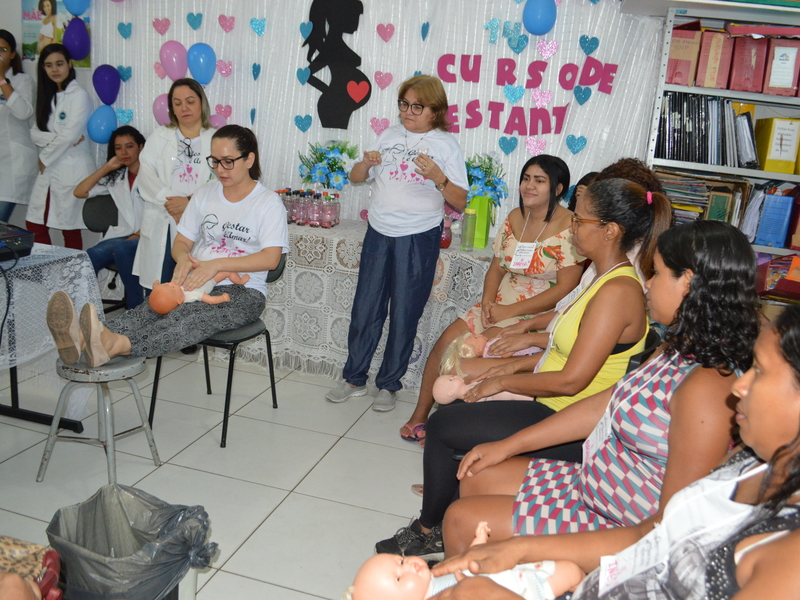 Gestantes são preparadas para a maternidade em curso na UBS Poty Velho