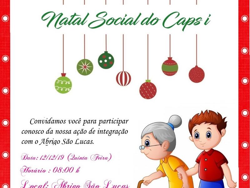 Crianças atendidas no CAPSi vão a abrigo de idosos realizar ação de Natal Crianças atendidas no CAPSi vão a abrigo de idosos realizar ação de Natal