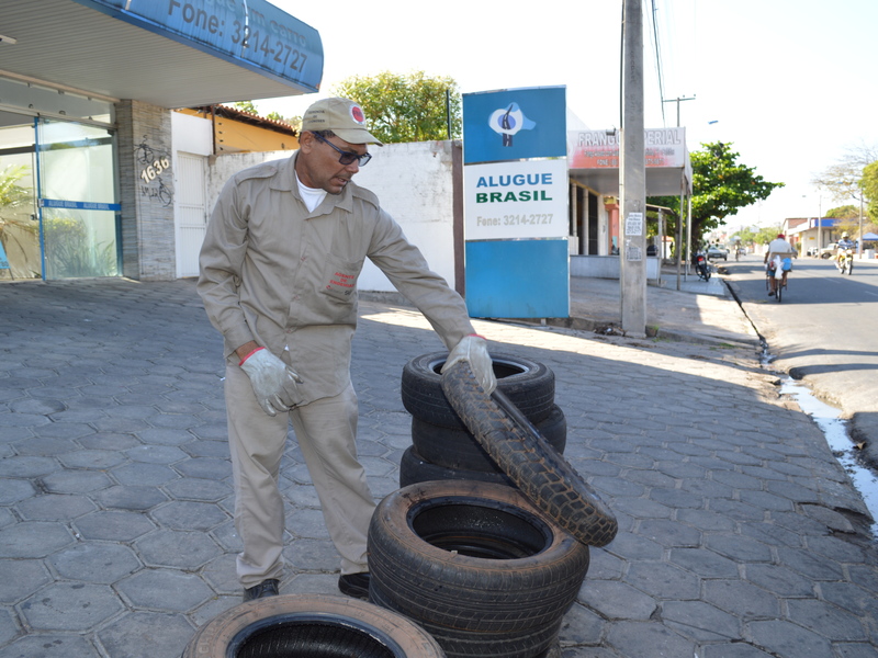 FMS mantém ações de combate ao Aedes aegypti e recolhe mais de 26.600 pneus em Teresina