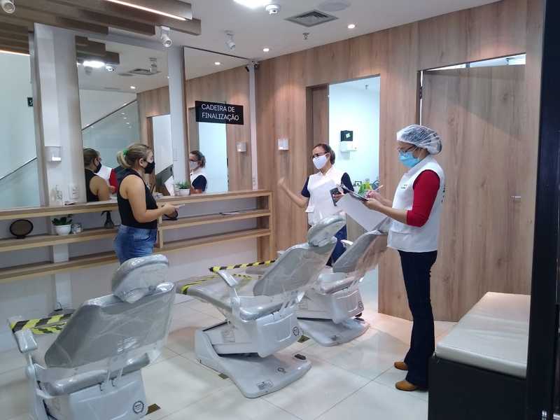 Vigilância Sanitária faz fiscalização nos salões de beleza em Teresina