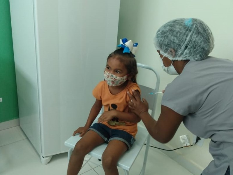 Mais da metade das crianças de Teresina já se vacinaram contra a covid-19