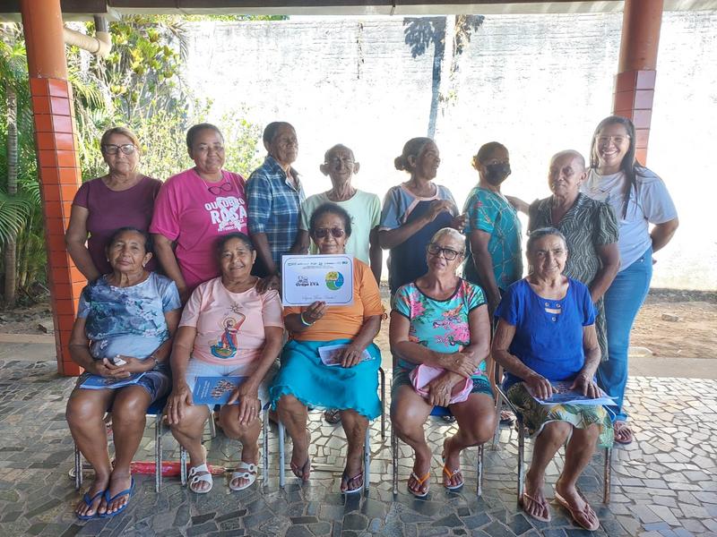 UBS realiza atividade com idosos do bairro Santa Maria das Vassouras