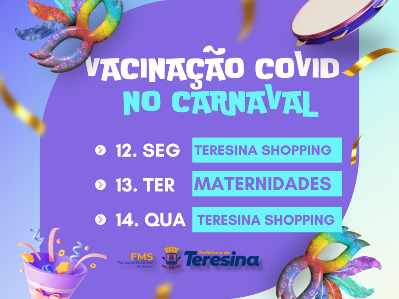 Vacinacao covid carnaval